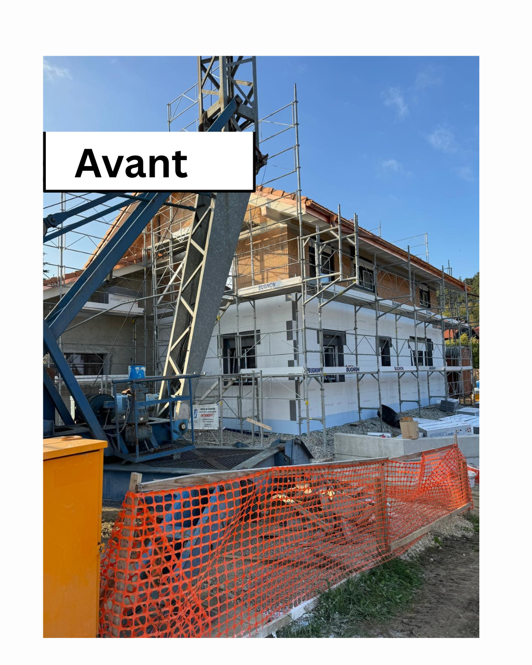 White and Black Modern Construction Company Promotion Instagram Post